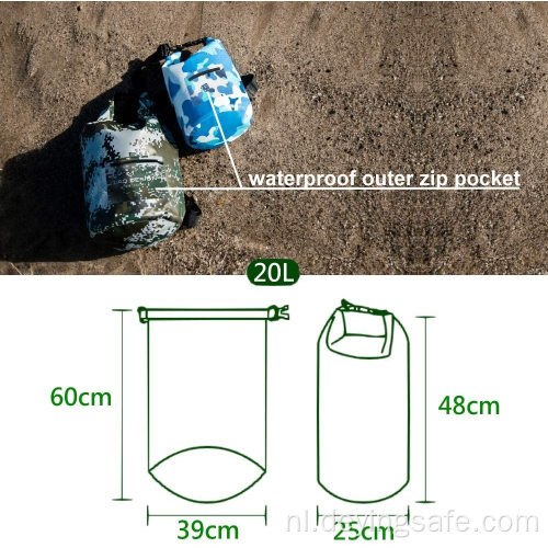 Camouflagepatroon Pvc Dry Bag